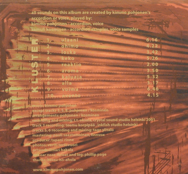 Kimmo Pohjonen : Kluster (CD, Album)