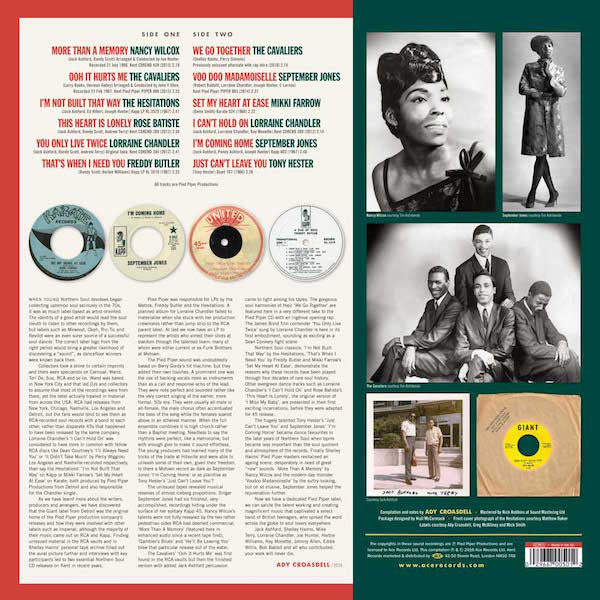 Various : Pied Piper (The Pinnacle Of Detroit Northern Soul) (LP, Album, Comp, Mono)