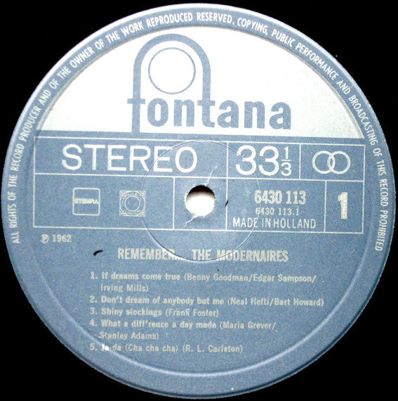 The Modernaires : Remember... The Modernaires (LP, Album, RE)