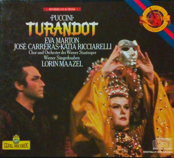Giacomo Puccini, Lorin Maazel, José Carreras, Katia Ricciarelli, Éva Marton : Turandot (2xCD, RP)