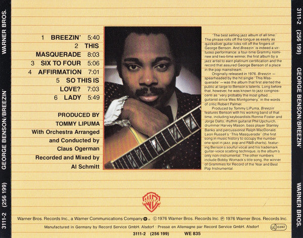 George Benson : Breezin' (CD, Album, RE)