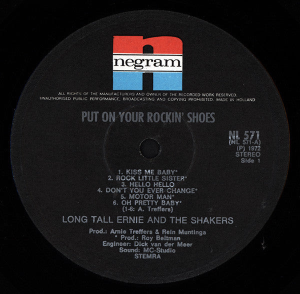 Long Tall Ernie And The Shakers : Put On Your Rockin' Shoes With Long Tall Ernie And The Shakers (LP, Album)