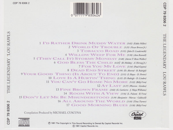 Lou Rawls : The Legendary Lou Rawls (CD, Comp)