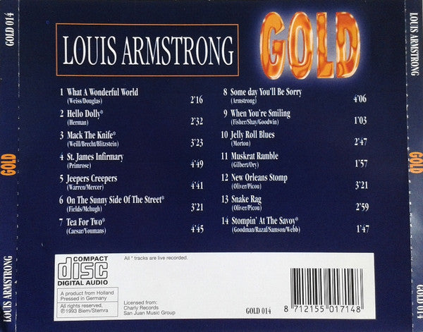Louis Armstrong : Gold (CD, Comp)