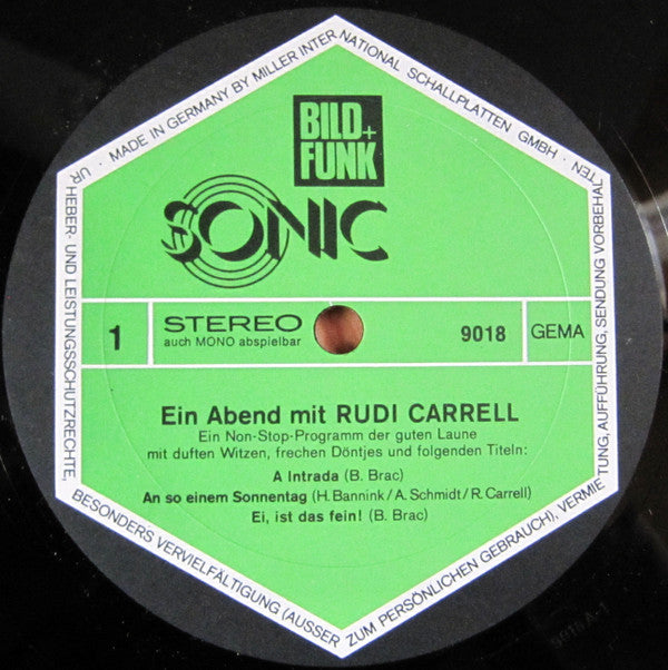 Rudi Carrell : Ein Abend Mit Rudi Carrell Und Seiner Show Band (LP, Album)