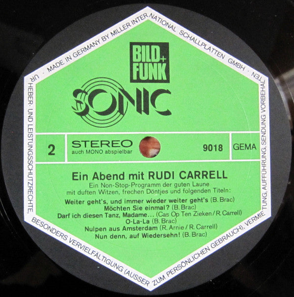 Rudi Carrell : Ein Abend Mit Rudi Carrell Und Seiner Show Band (LP, Album)