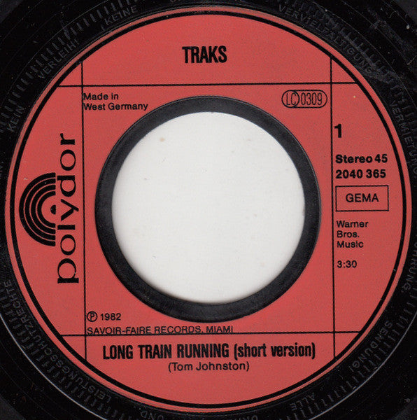 Traks : Long Train Runnin' (7", Single)