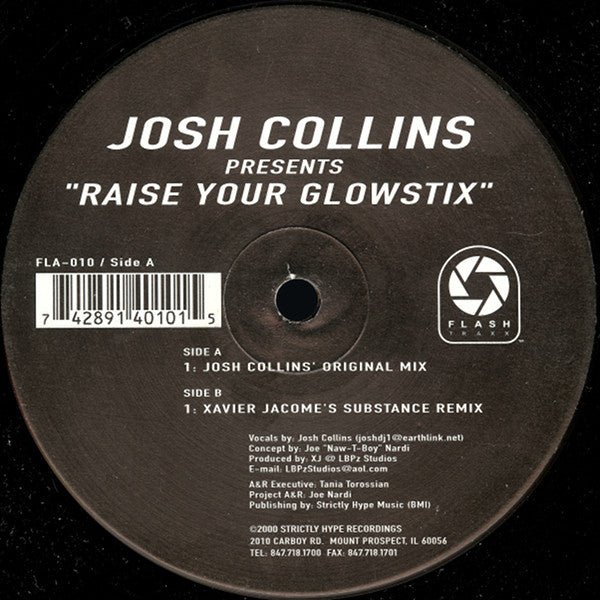 Joshua Collins : Raise Your Glow Stix (12")