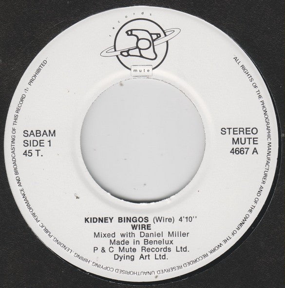 Wire : Kidney Bingos (7", Single)