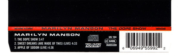 Marilyn Manson : The Dope Show (CD, Single)