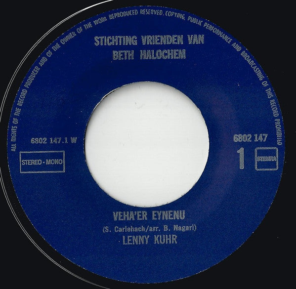 Lenny Kuhr : Zingt Voor Beth Halochem (7", Single)