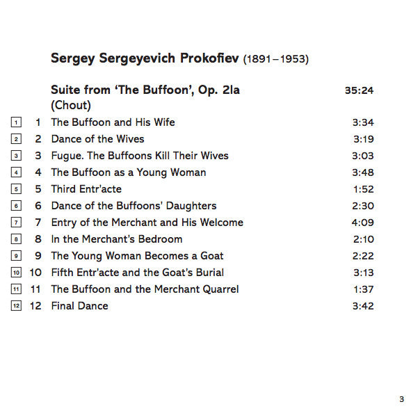 Sergei Prokofiev, Royal Scottish National Orchestra, Neeme Järvi : Suite From 'The Buffoon' / Waltz Suite / Suite From 'The Love For Three Oranges' (CD, Comp, RM)