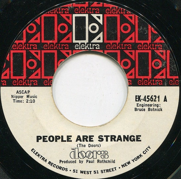 The Doors : People Are Strange (7", Single, Styrene, Pit)