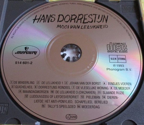 Hans Dorrestijn : Mooi Van Lelijkheid (CD, Album)