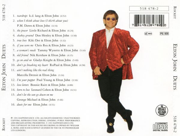 Elton John : Duets (CD, Album, RE, RP, EDC)