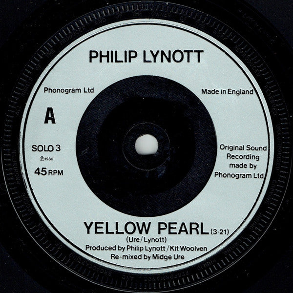 Phil Lynott : Yellow Pearl (7", Sil)