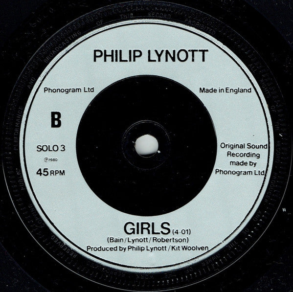 Phil Lynott : Yellow Pearl (7", Sil)