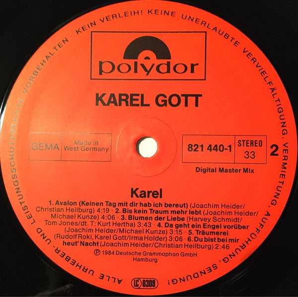 Karel Gott : Karel (LP, Album)