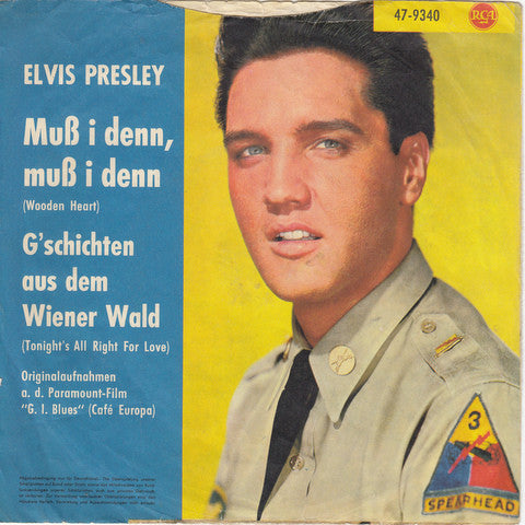 Elvis Presley : Muß I Denn, Muß I Denn (Wooden Heart) / G'schichten Aus Dem Wiener Wald (Tonight's All Right For Love) (7", Single, Mono, RE, S7 )