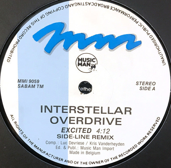 Interstellar Overdrive : Excited (The Remix) (12")