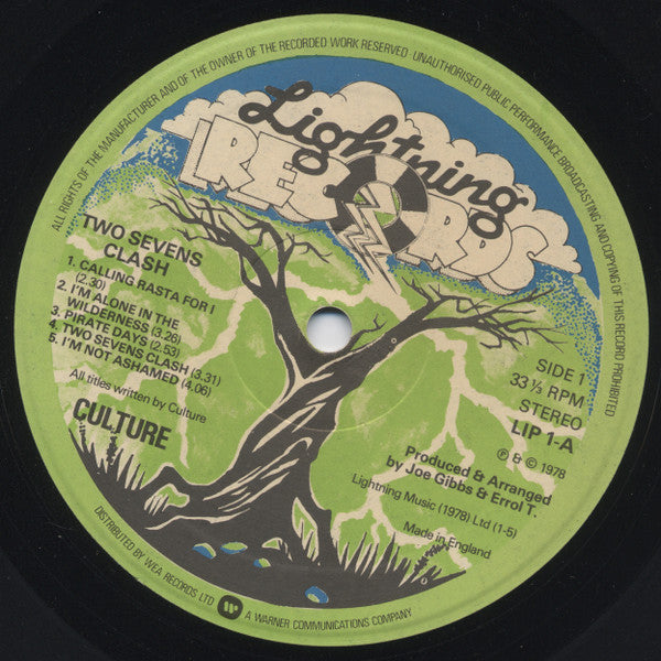 Culture : Two Sevens Clash (LP, Album, Isl)