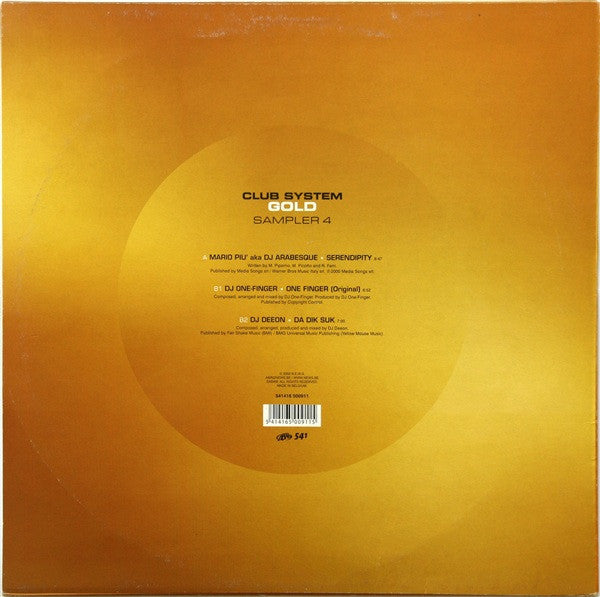 Various : Club System Gold Sampler 4 (12", Smplr)