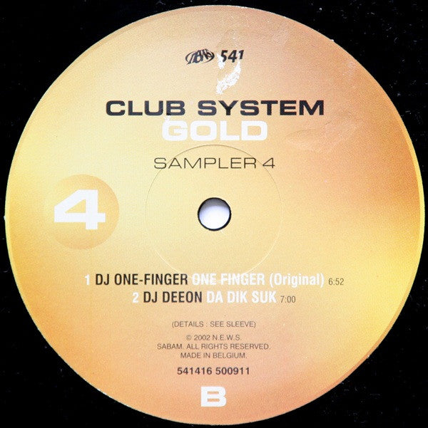 Various : Club System Gold Sampler 4 (12", Smplr)