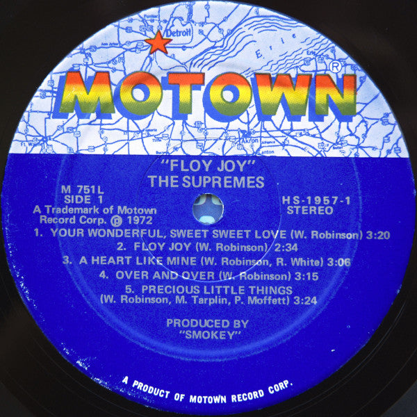 The Supremes : Floy Joy (LP, Album, Sup)