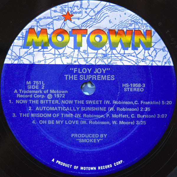 The Supremes : Floy Joy (LP, Album, Sup)