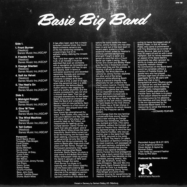 Count Basie : Basie Big Band (LP, Album)