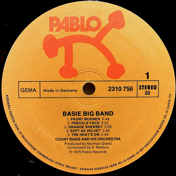 Count Basie : Basie Big Band (LP, Album)