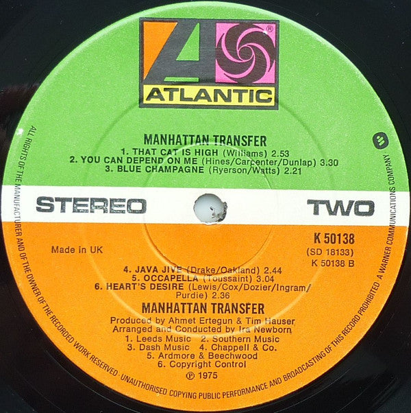 The Manhattan Transfer : The Manhattan Transfer (LP, Album)