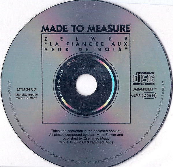 Zelwer : La Fiancee Aux Yeux De Bois (CD, Album)