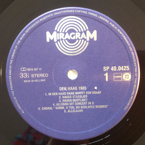 Various : Den Haag 1985 (LP, Album, Comp)