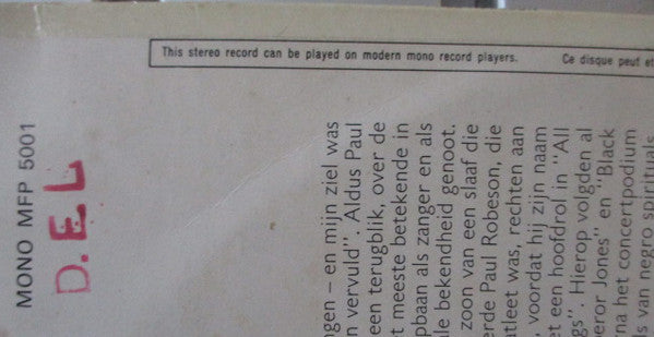 Paul Robeson : The Glorious Voice Of Paul Robeson (LP, Album, RE)