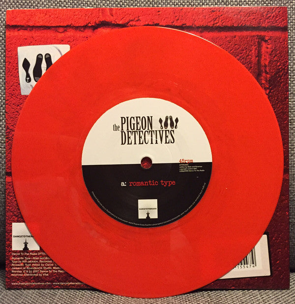The Pigeon Detectives : Romantic Type (7", Single, Red)
