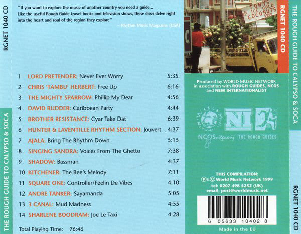 Various : The Rough Guide To Calypso & Soca (CD, Comp)