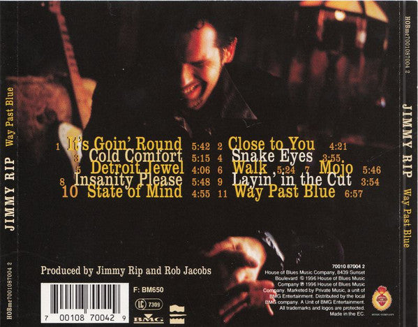 Jimmy Rip : Way Past Blue (CD, Album)