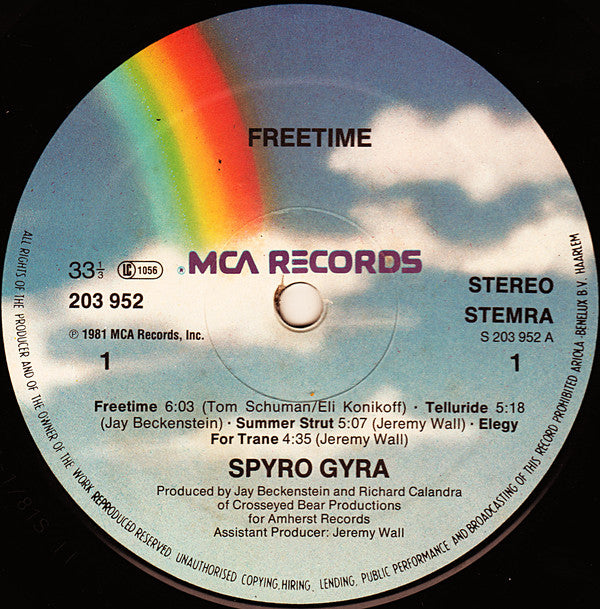 Spyro Gyra : Freetime (LP, Album)