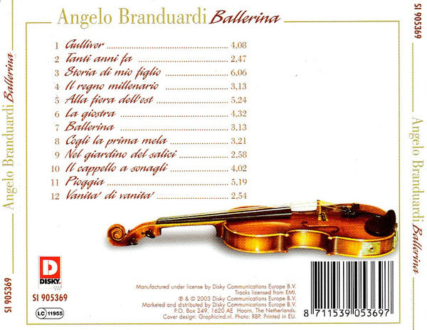 Angelo Branduardi : Ballerina (CD, Comp)
