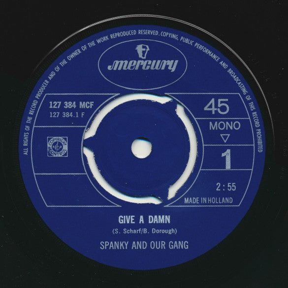 Spanky & Our Gang : Give A Damn / The Swingin' Gate (7")