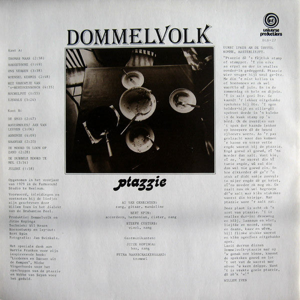 Dommelvolk : Ptazzie (LP, Album)