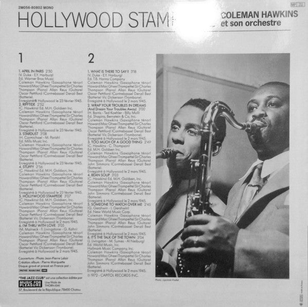 Coleman Hawkins And His Orchestra : Hollywood Stampede (LP, Comp, Mono, RE, RM)