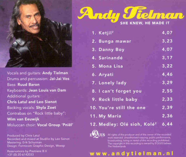 Andy Tielman : She Knew, He Made It (CD, Album)