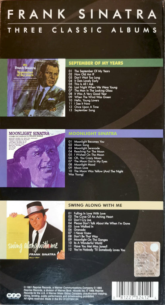 Frank Sinatra : Trilogy: Three Classic Albums - September of My Years / Moonlight Sinatra / Swing Along With Me (CD, Album + CD, Album + CD, Album + Comp)