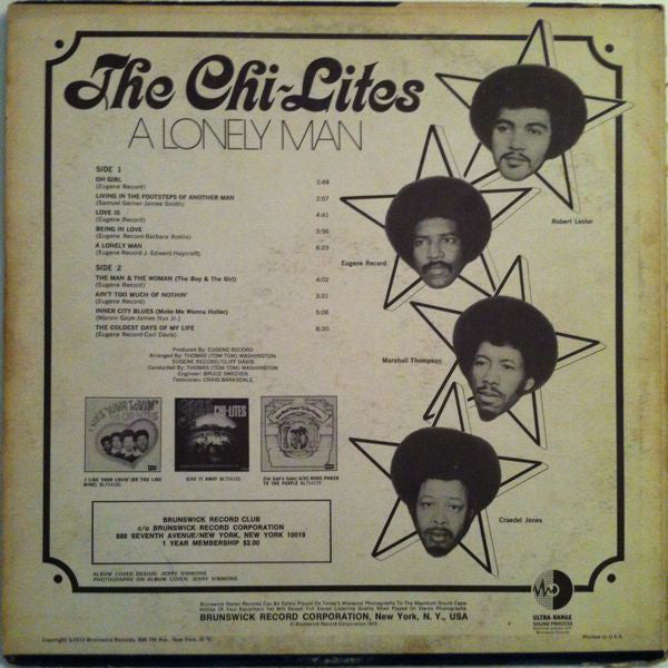 The Chi-Lites : A Lonely Man (LP, Album)