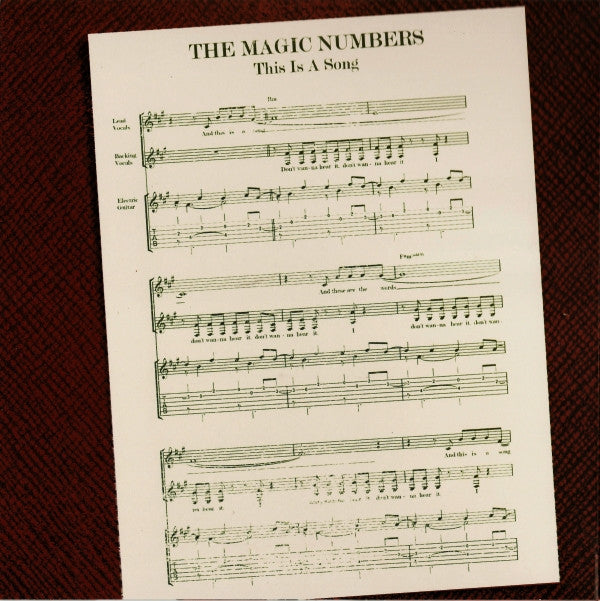 The Magic Numbers : This Is A Song (7", Single, Ltd, 1/2)