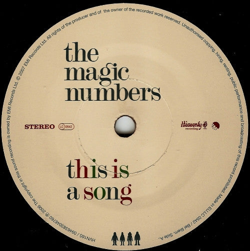 The Magic Numbers : This Is A Song (7", Single, Ltd, 1/2)