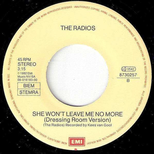 The Radios : S.O.S. To An Angel (7", Single)