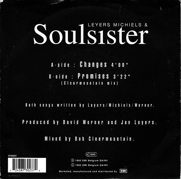 Soulsister : Changes (7", Single)
